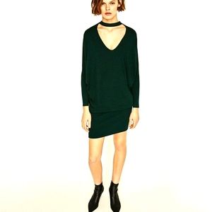 ⚡2/$30⚡ZARA knit choker V neck knit dress